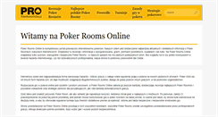 Desktop Screenshot of pokerroomsonline.pl