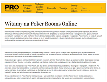 Tablet Screenshot of pokerroomsonline.pl