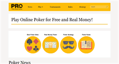 Desktop Screenshot of pokerroomsonline.com
