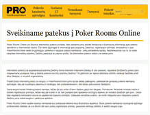 Tablet Screenshot of pokerroomsonline.lt
